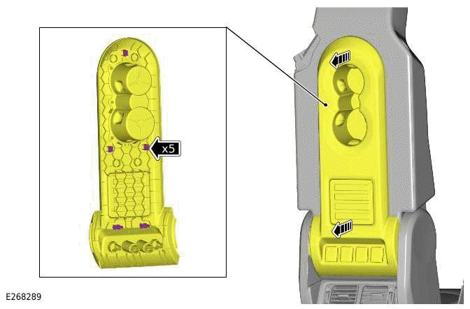 Front Row Center Seatbelt Retractor